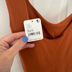 Free People Rust bodysuit